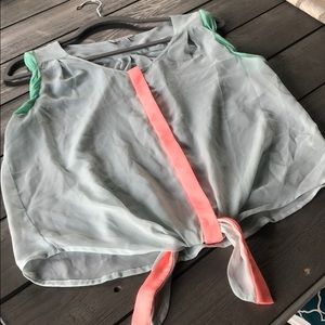 Pastel Sleeveless Blouse